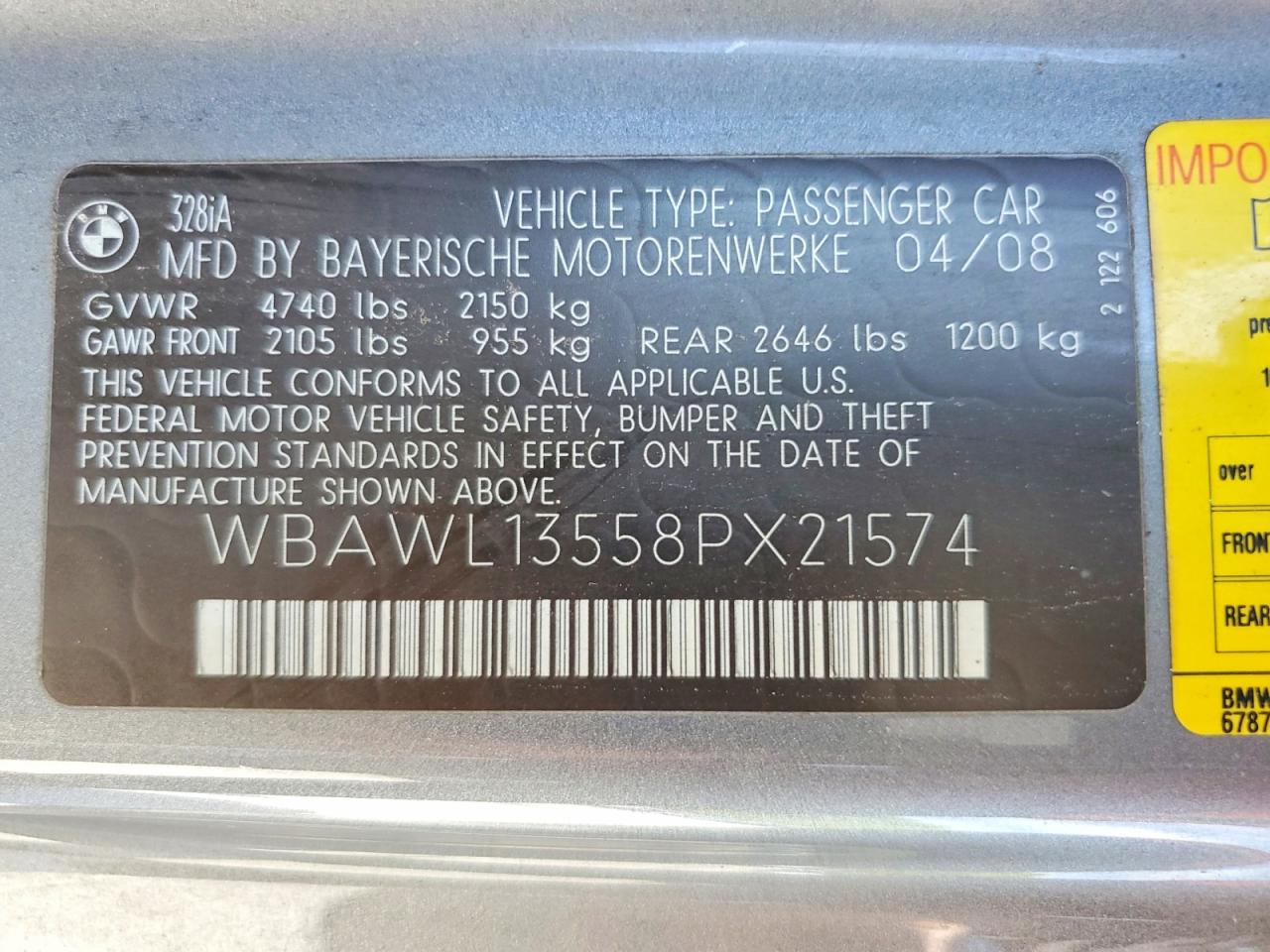 2008 BMW 3 SERIES