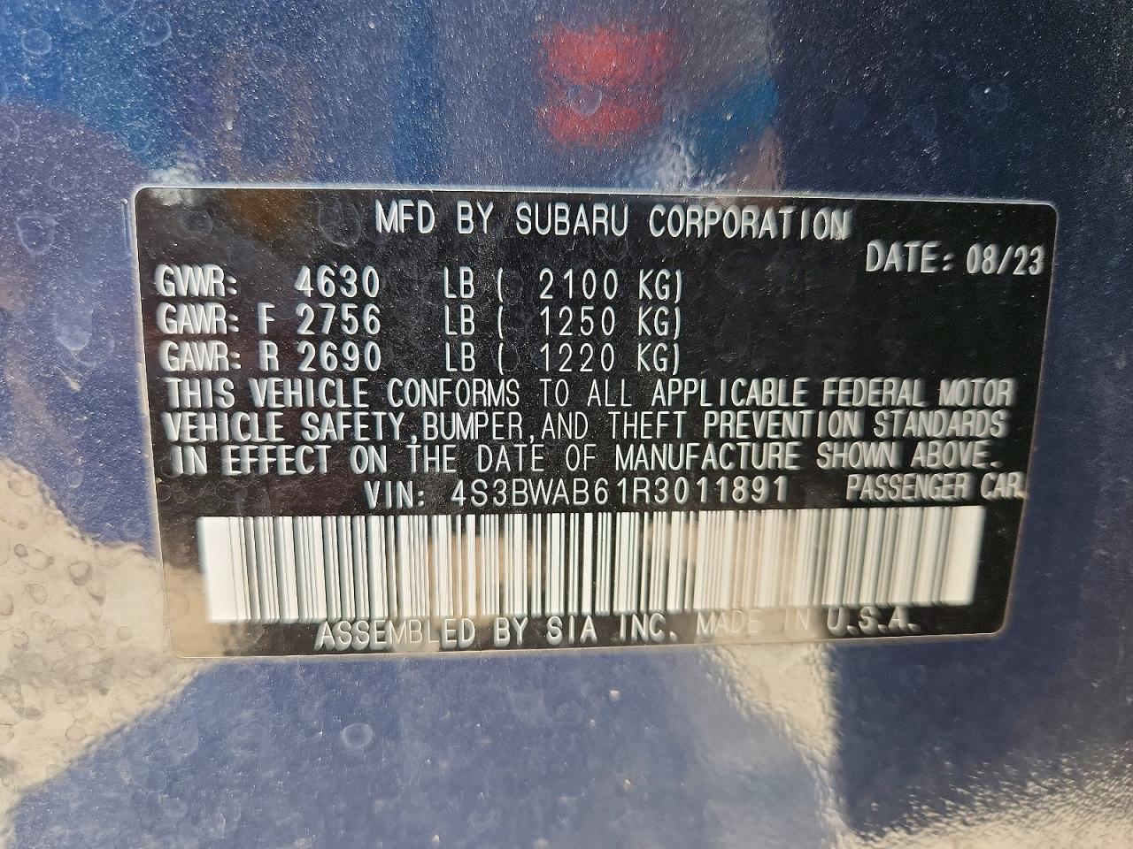 2024 SUBARU LEGACY