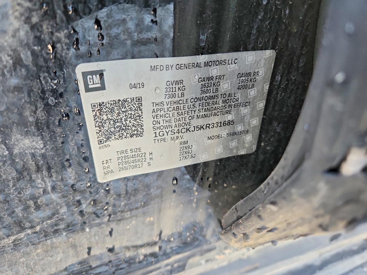 2019 CADILLAC ESCALADE
