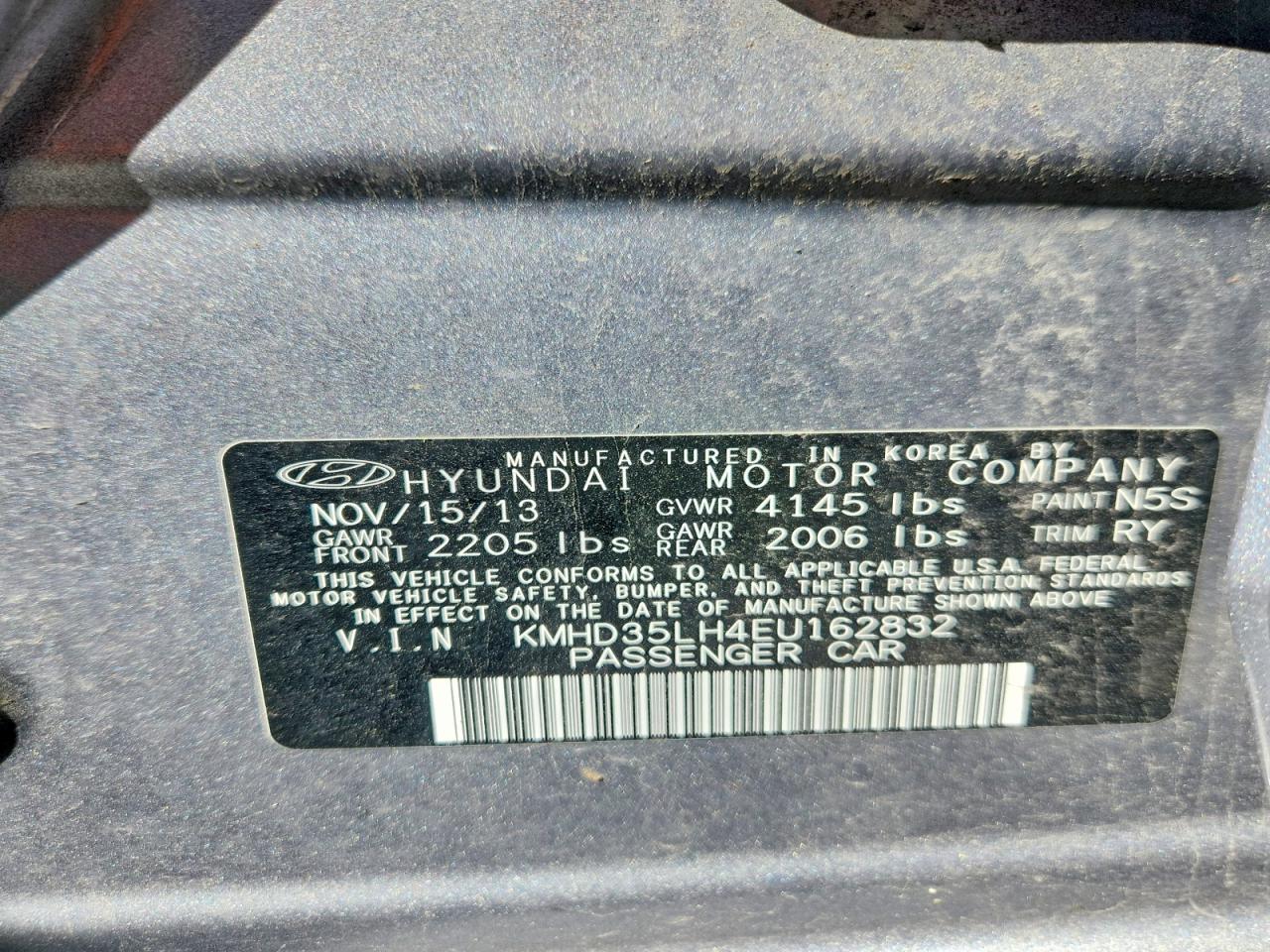 2014 HYUNDAI ELANTRA