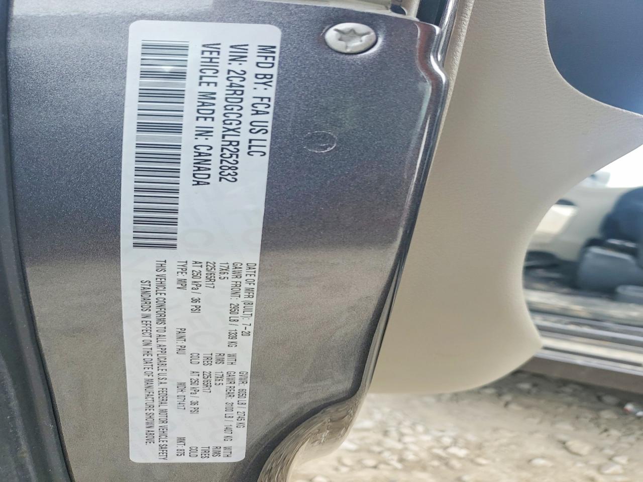 2020 DODGE CARAVAN