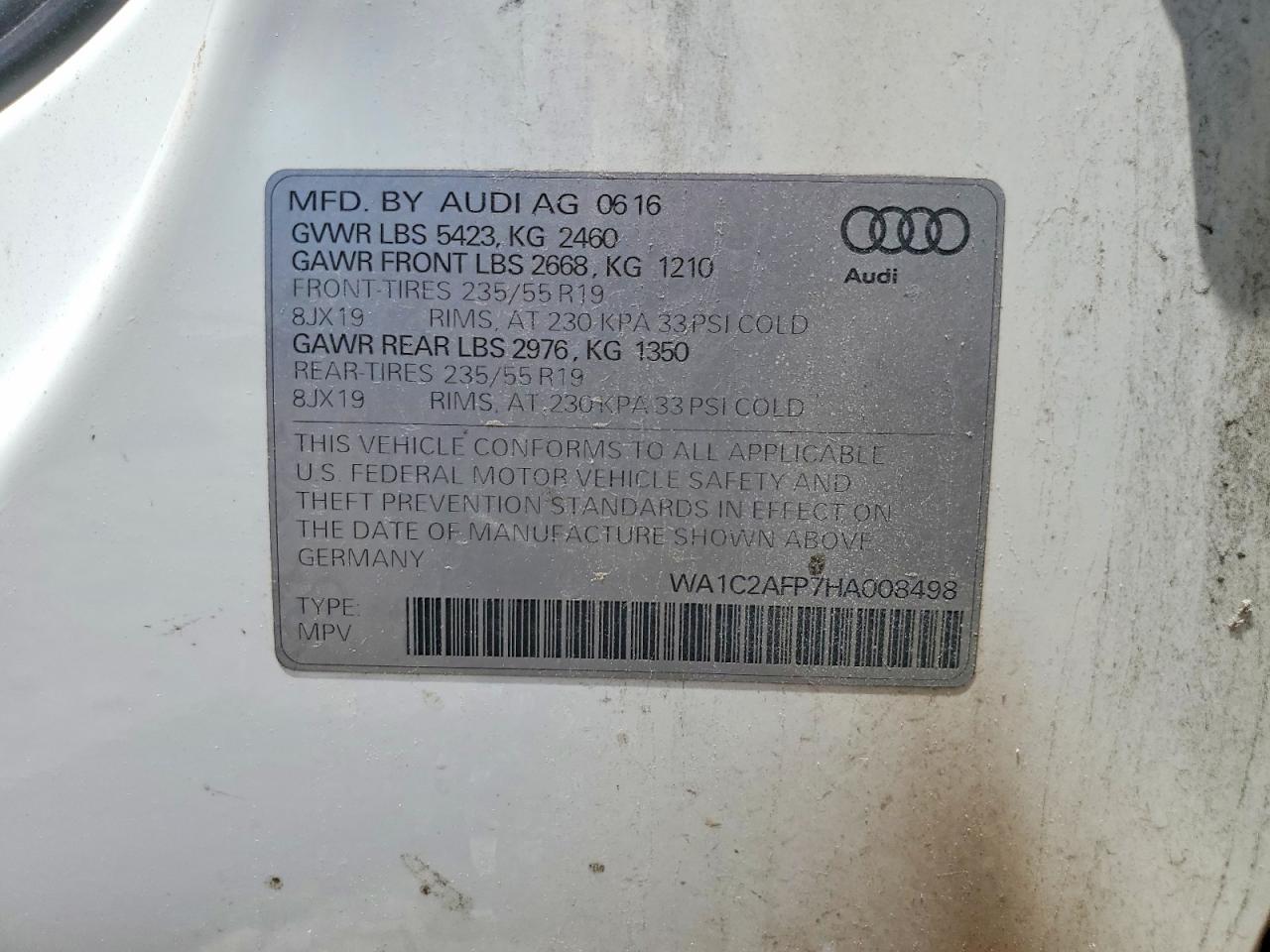 2017 AUDI Q5