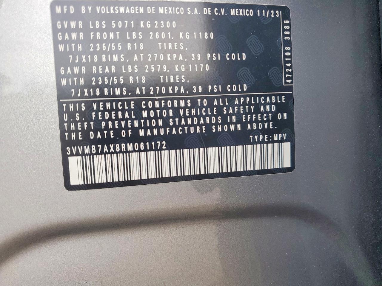 2024 VOLKSWAGEN TIGUAN