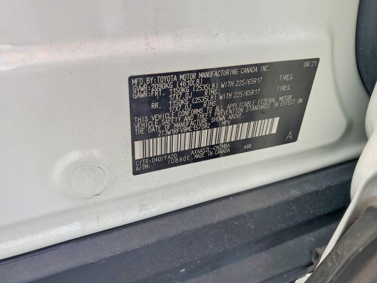 2021 TOYOTA RAV4