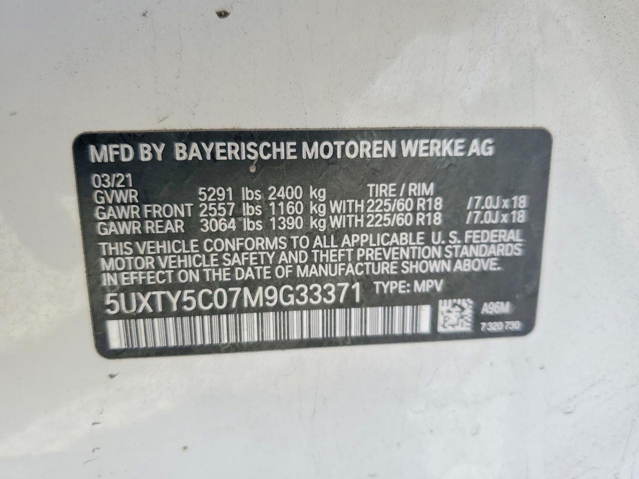 2021 BMW X3