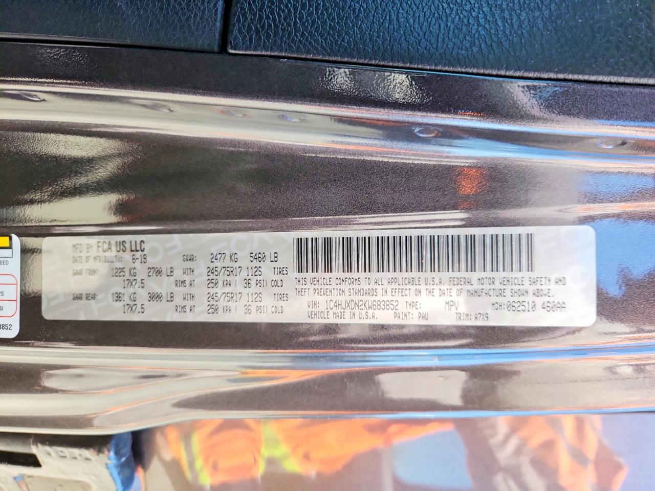 2019 JEEP WRANGLER