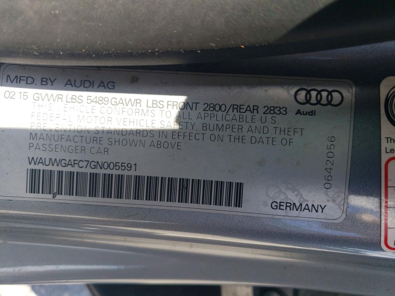 2016 AUDI A7