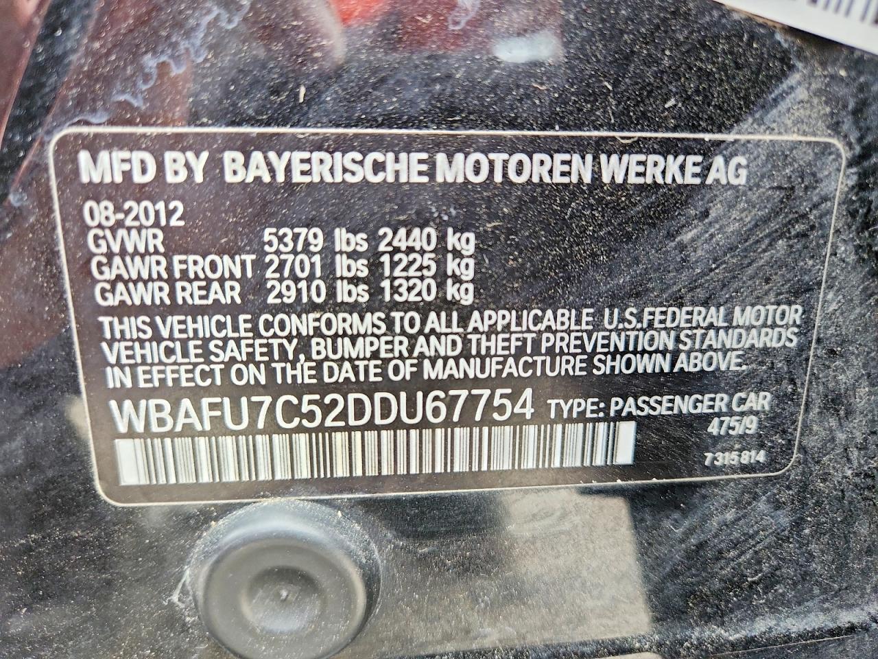 2013 BMW 5 SERIES