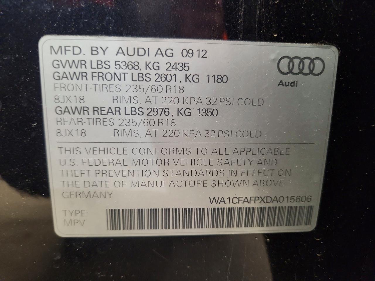 2013 AUDI Q5