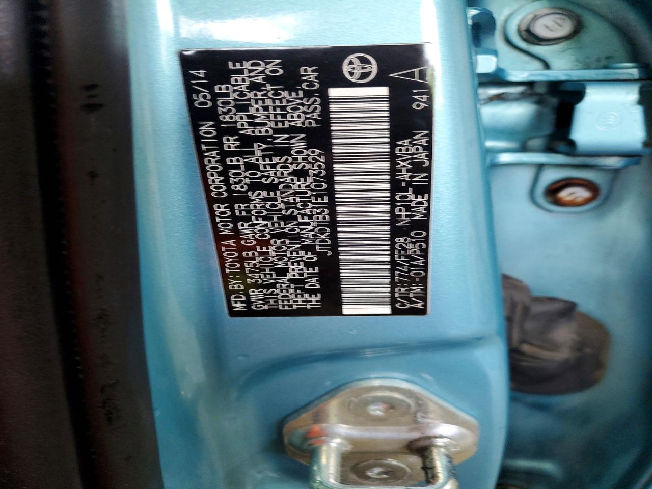 2014 TOYOTA PRIUS
