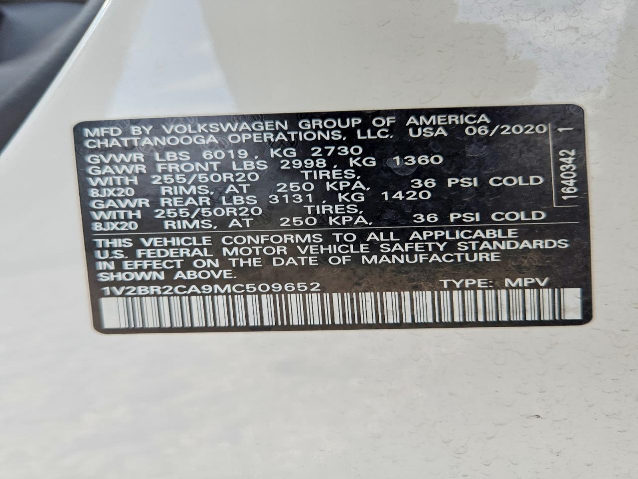 2021 VOLKSWAGEN ATLAS