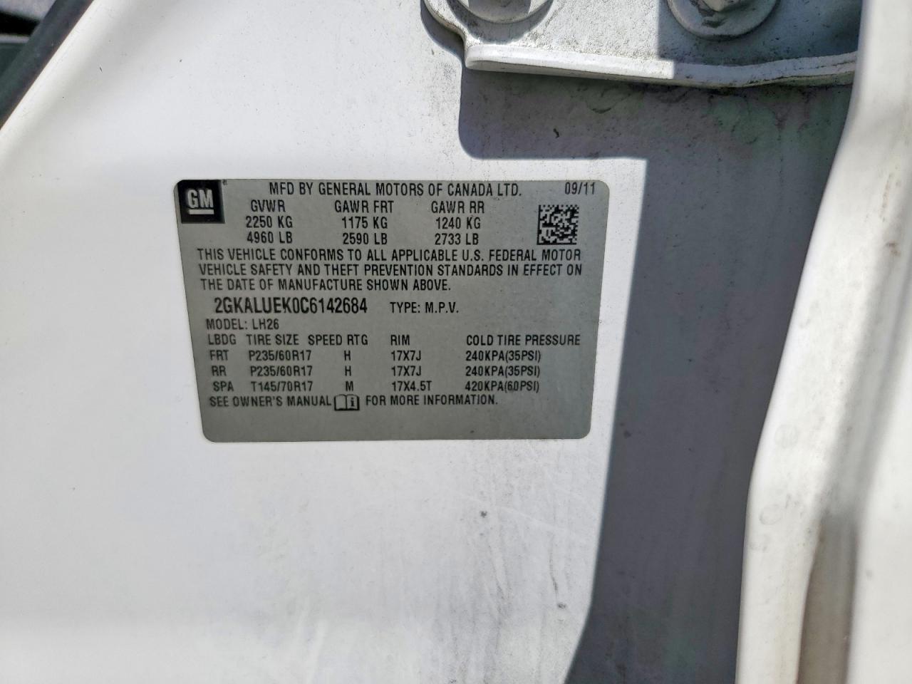 2012 GMC TERRAIN