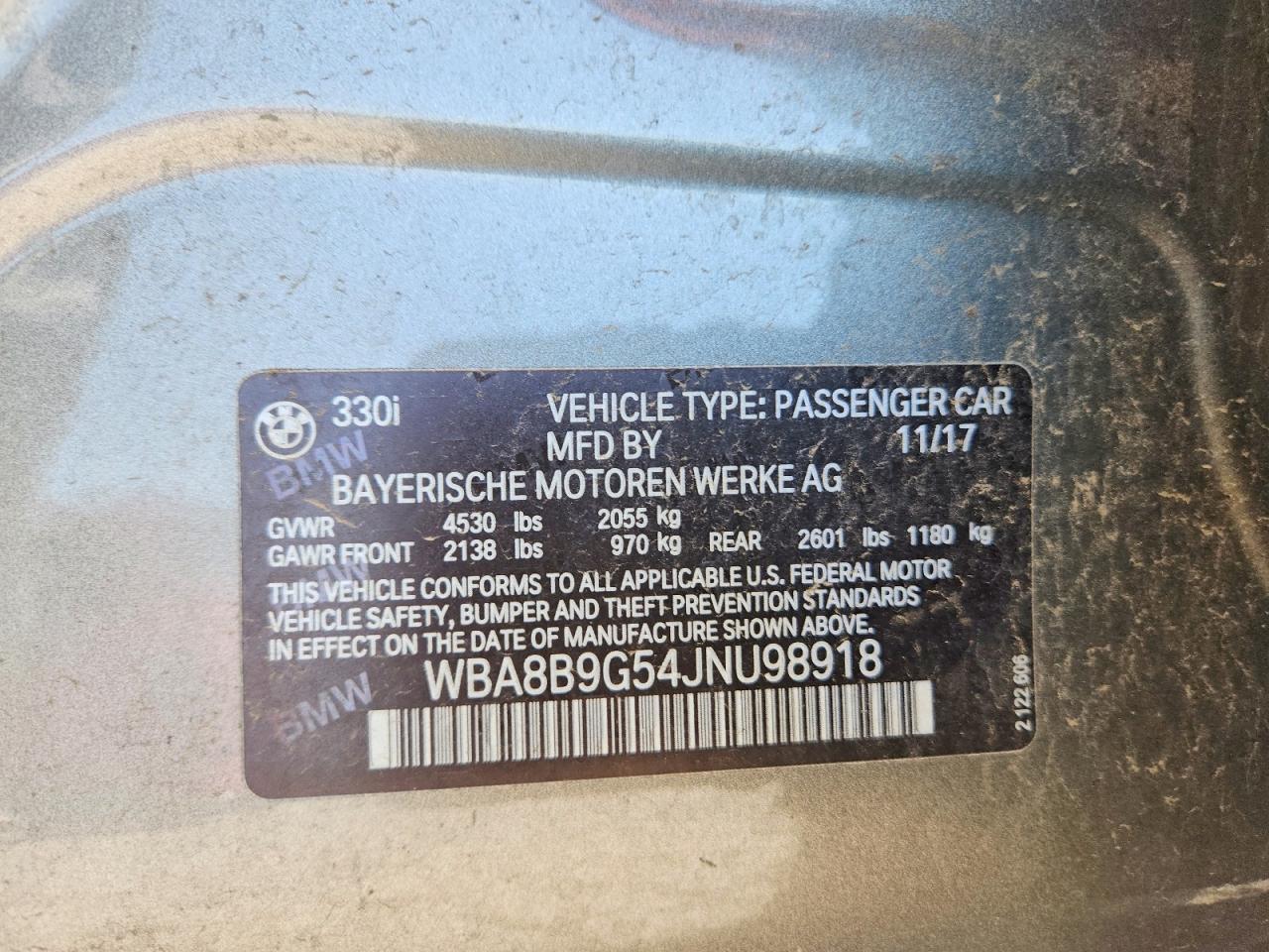 2018 BMW 3 SERIES