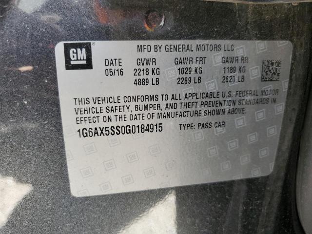 2016 CADILLAC CTS