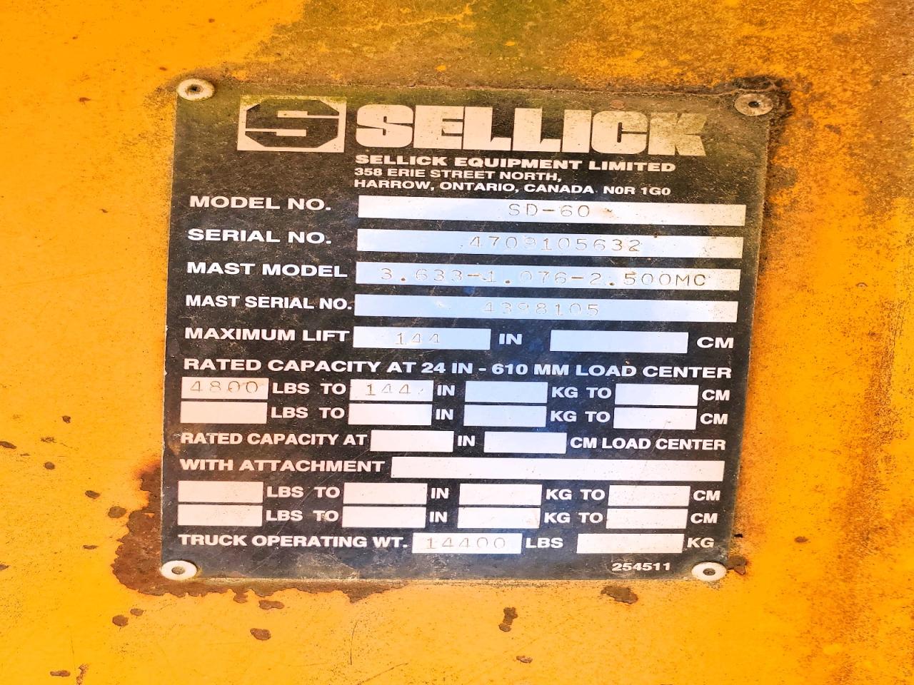 2001 SELLICK CONSTRUCTI