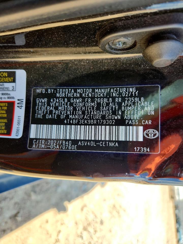 2011 TOYOTA CAMRY