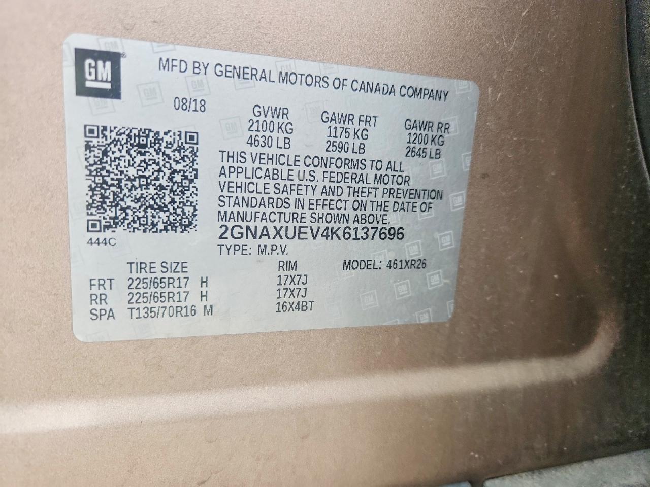2019 CHEVROLET EQUINOX
