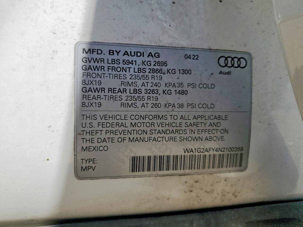 2022 AUDI Q5