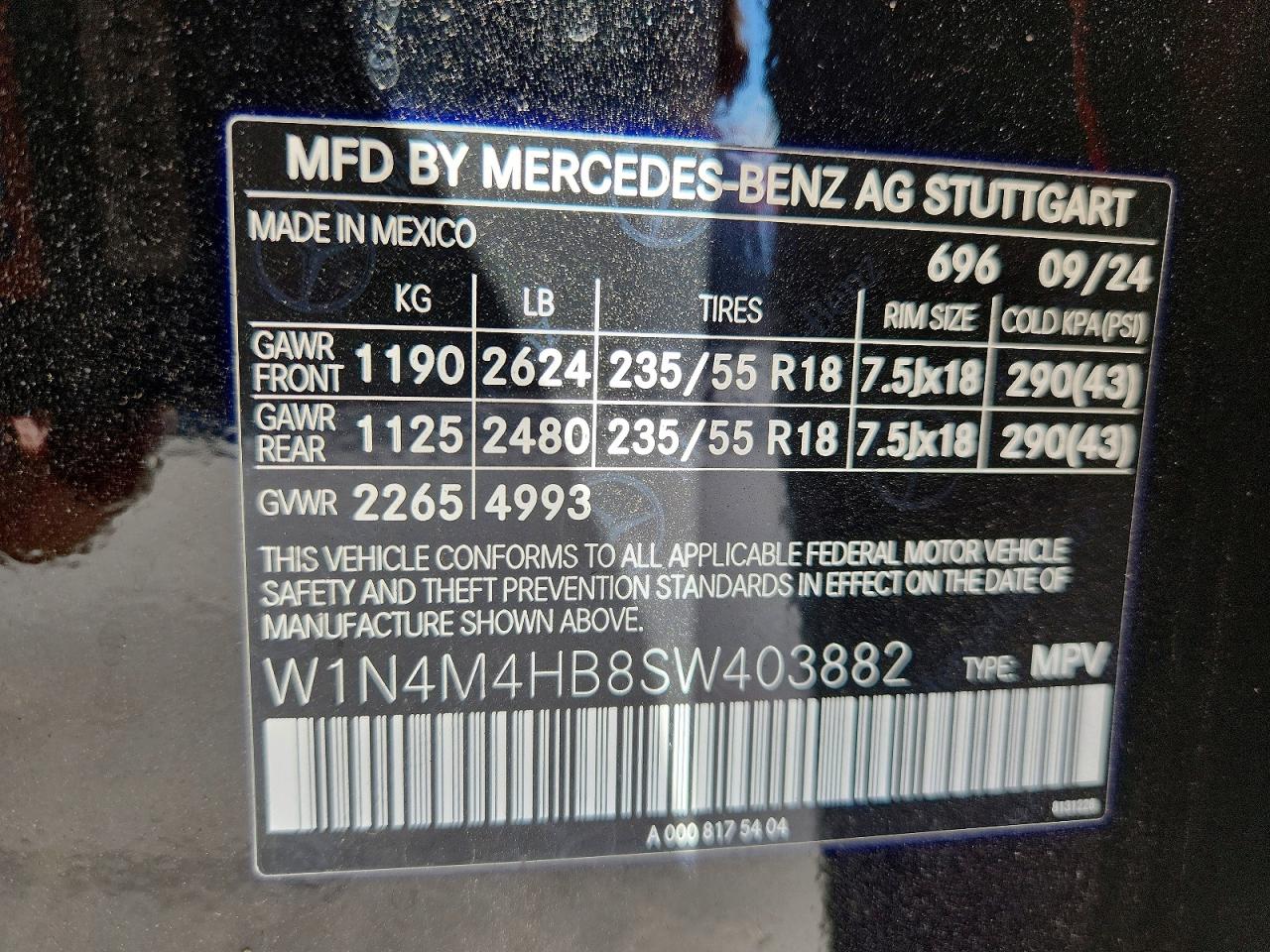 2025 MERCEDES-BENZ GLB-CLASS