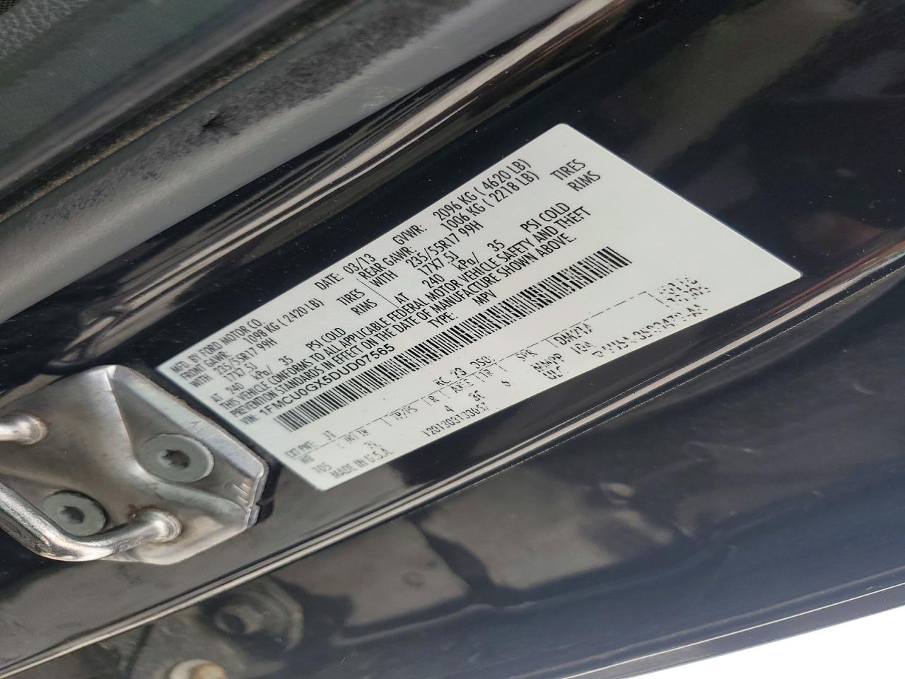 2013 FORD ESCAPE