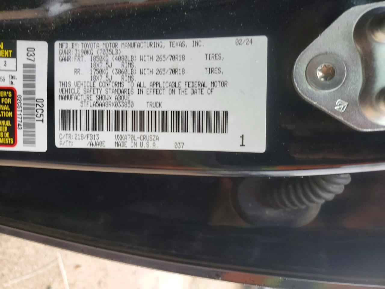 2024 TOYOTA TUNDRA