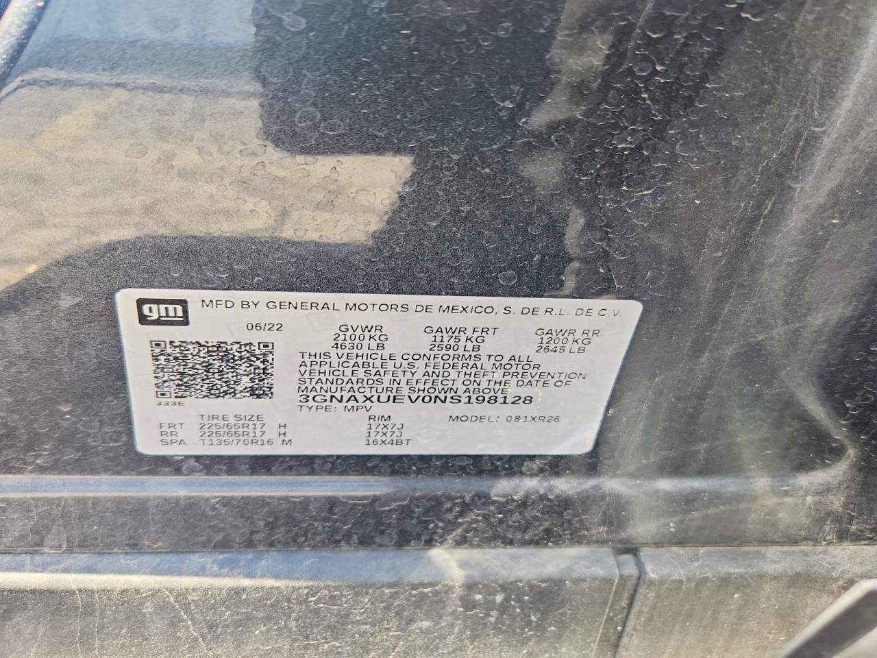 2022 CHEVROLET EQUINOX
