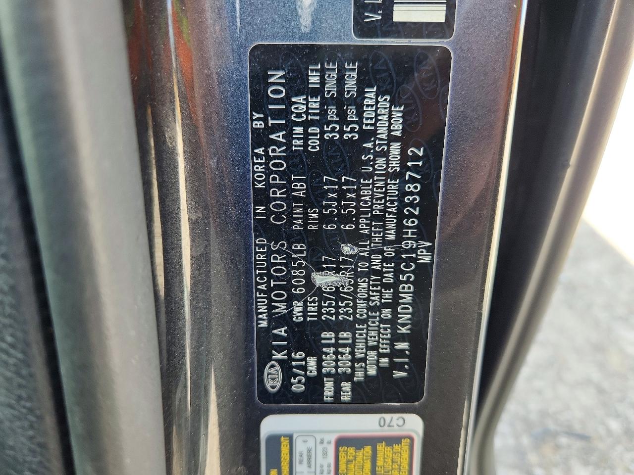 2017 KIA SEDONA