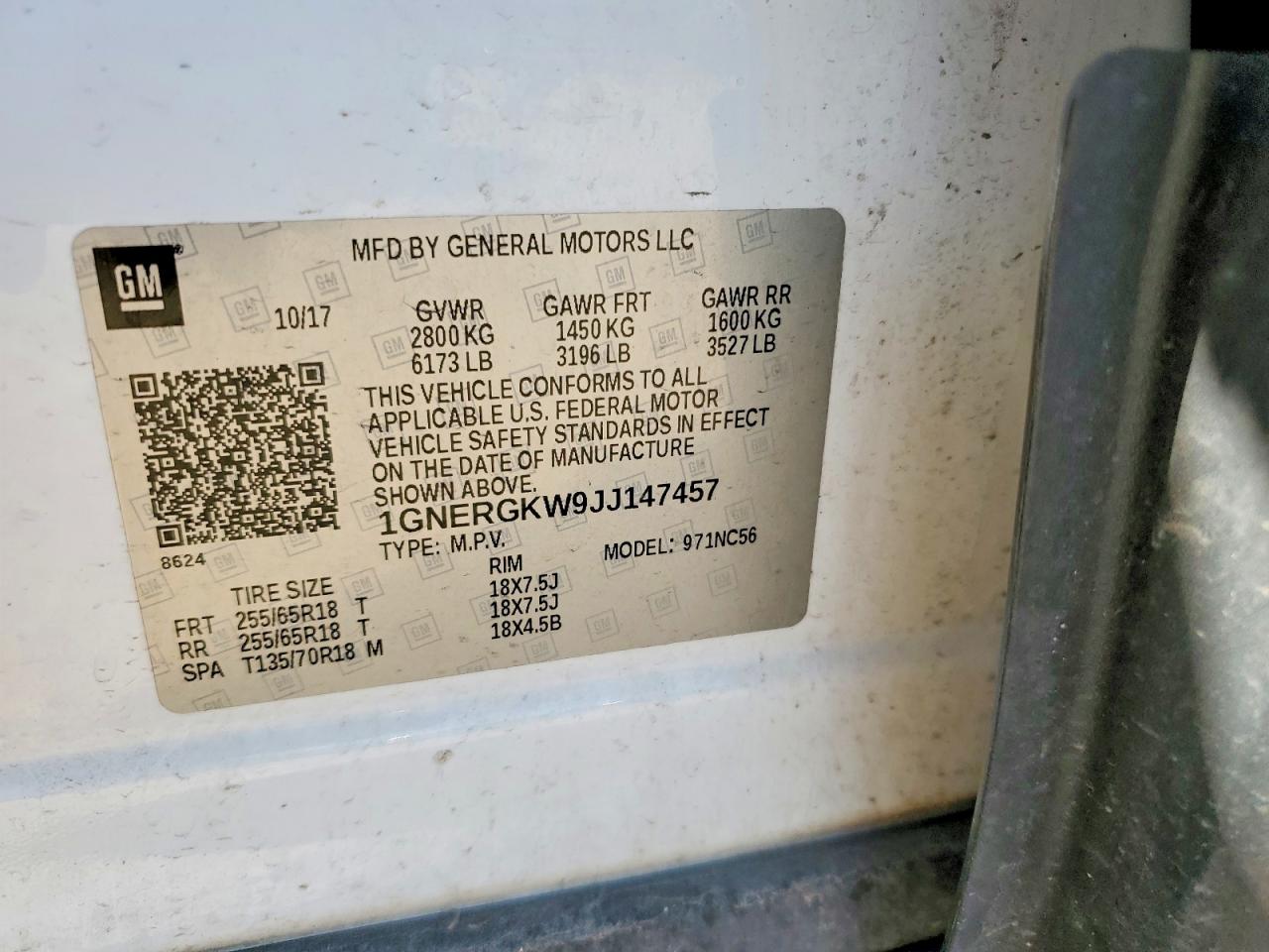 2018 CHEVROLET TRAVERSE