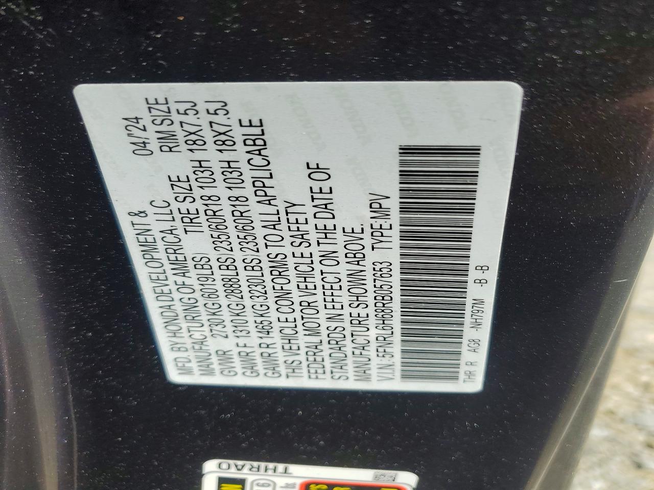 2024 HONDA ODYSSEY