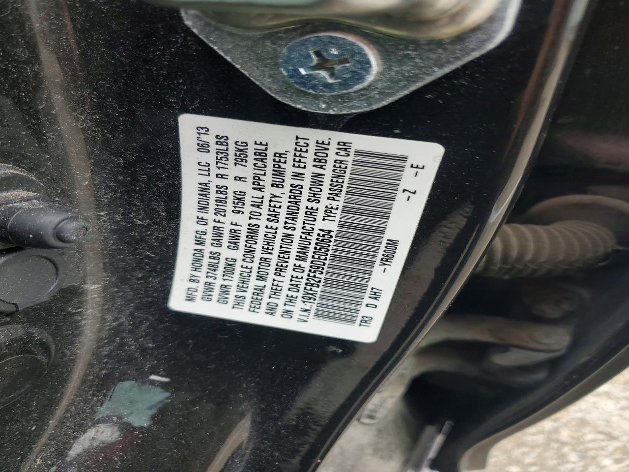 2013 HONDA CIVIC