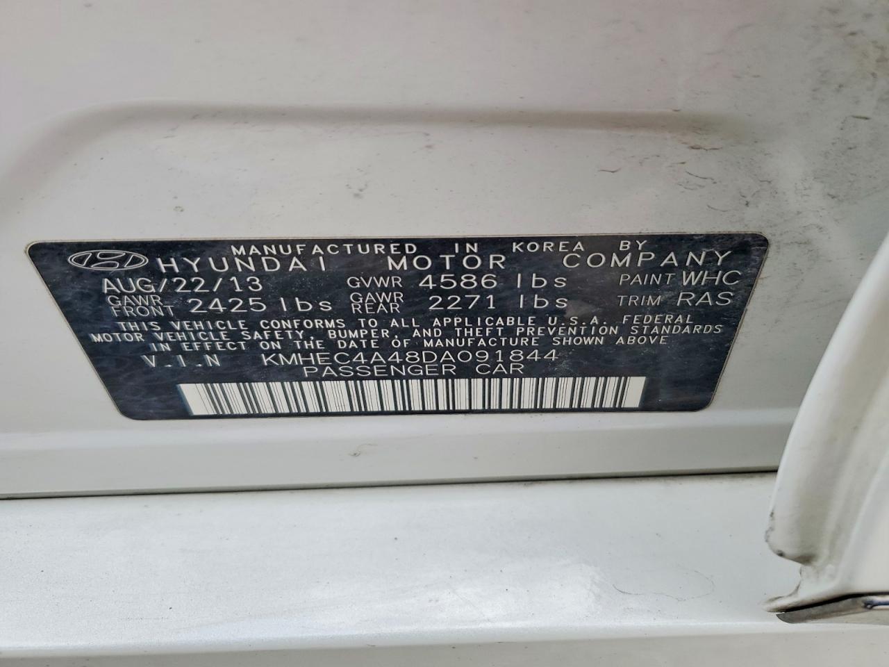 2013 HYUNDAI SONATA
