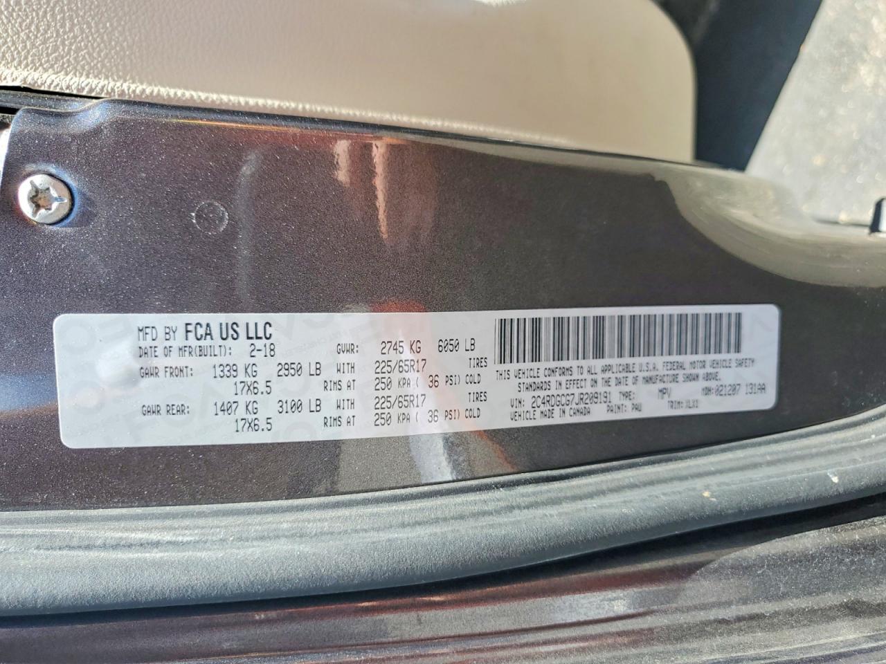 2018 DODGE CARAVAN