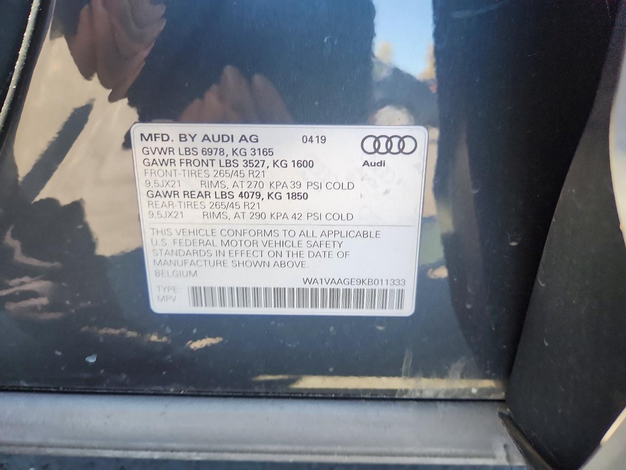 2019 AUDI E-TRON