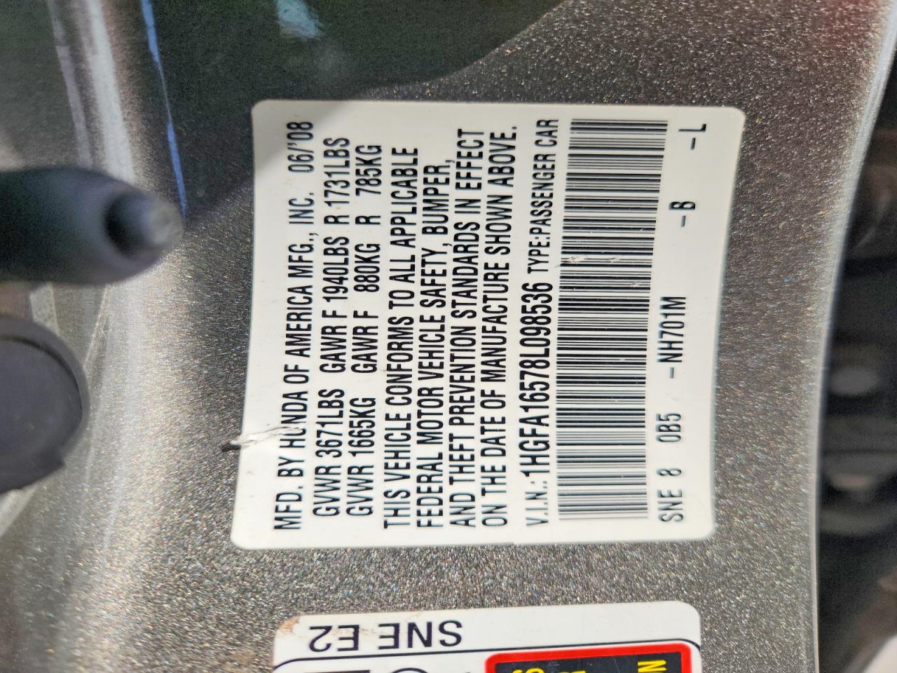 2008 HONDA CIVIC
