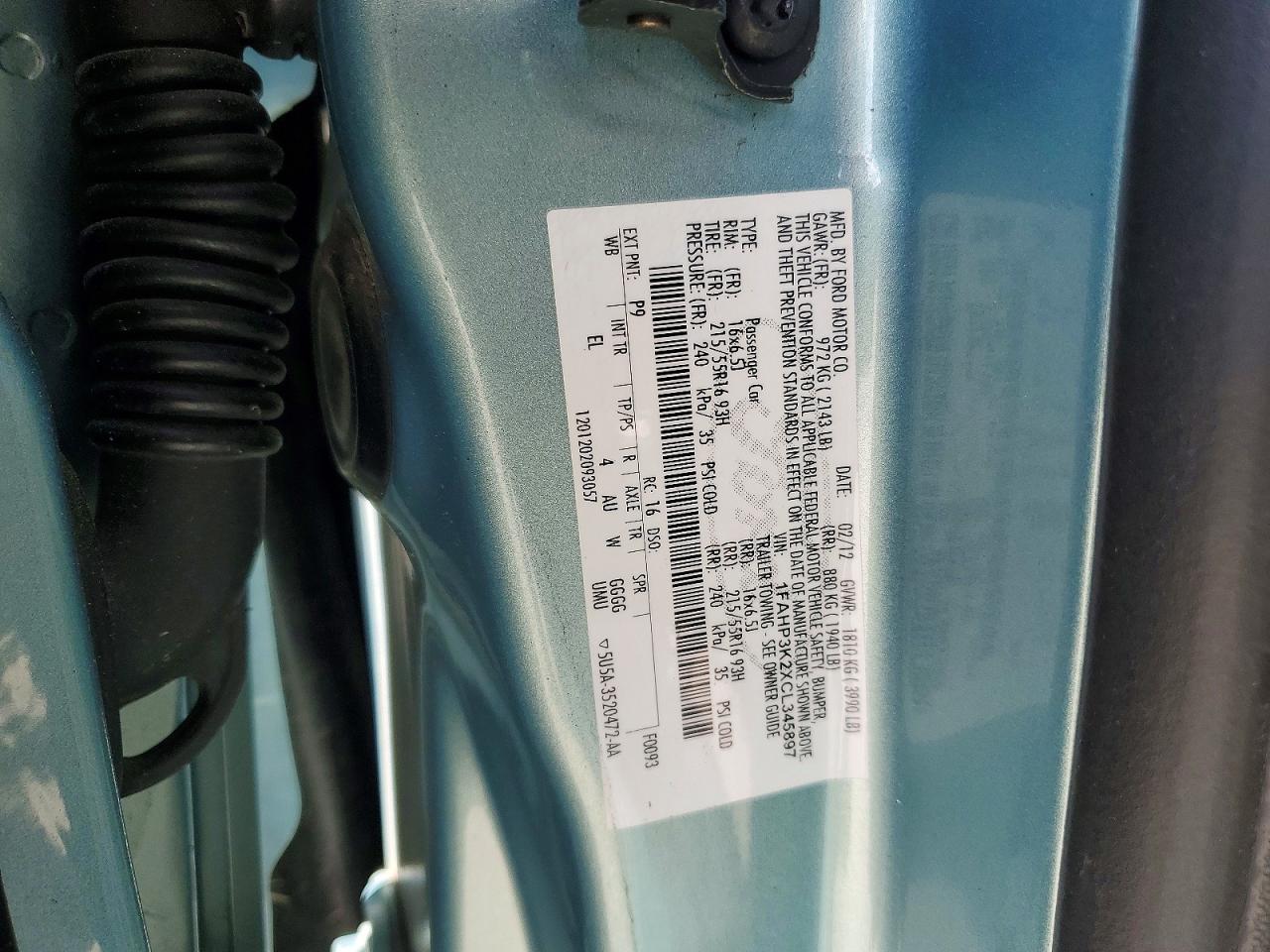 2012 FORD FOCUS