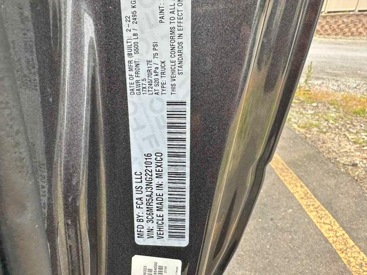 2022 RAM 2500