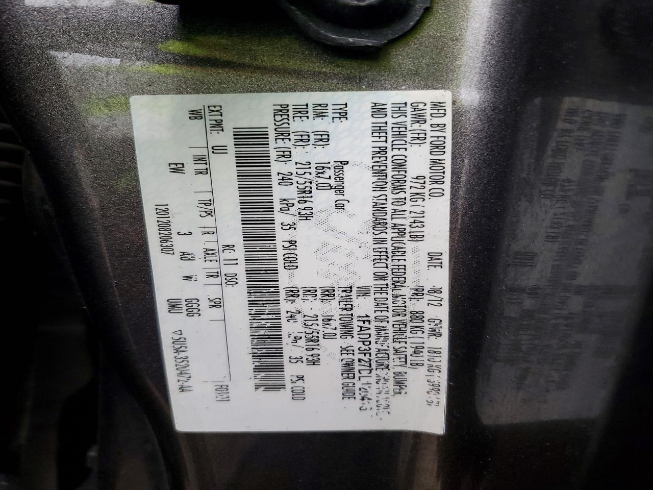 2013 FORD FOCUS