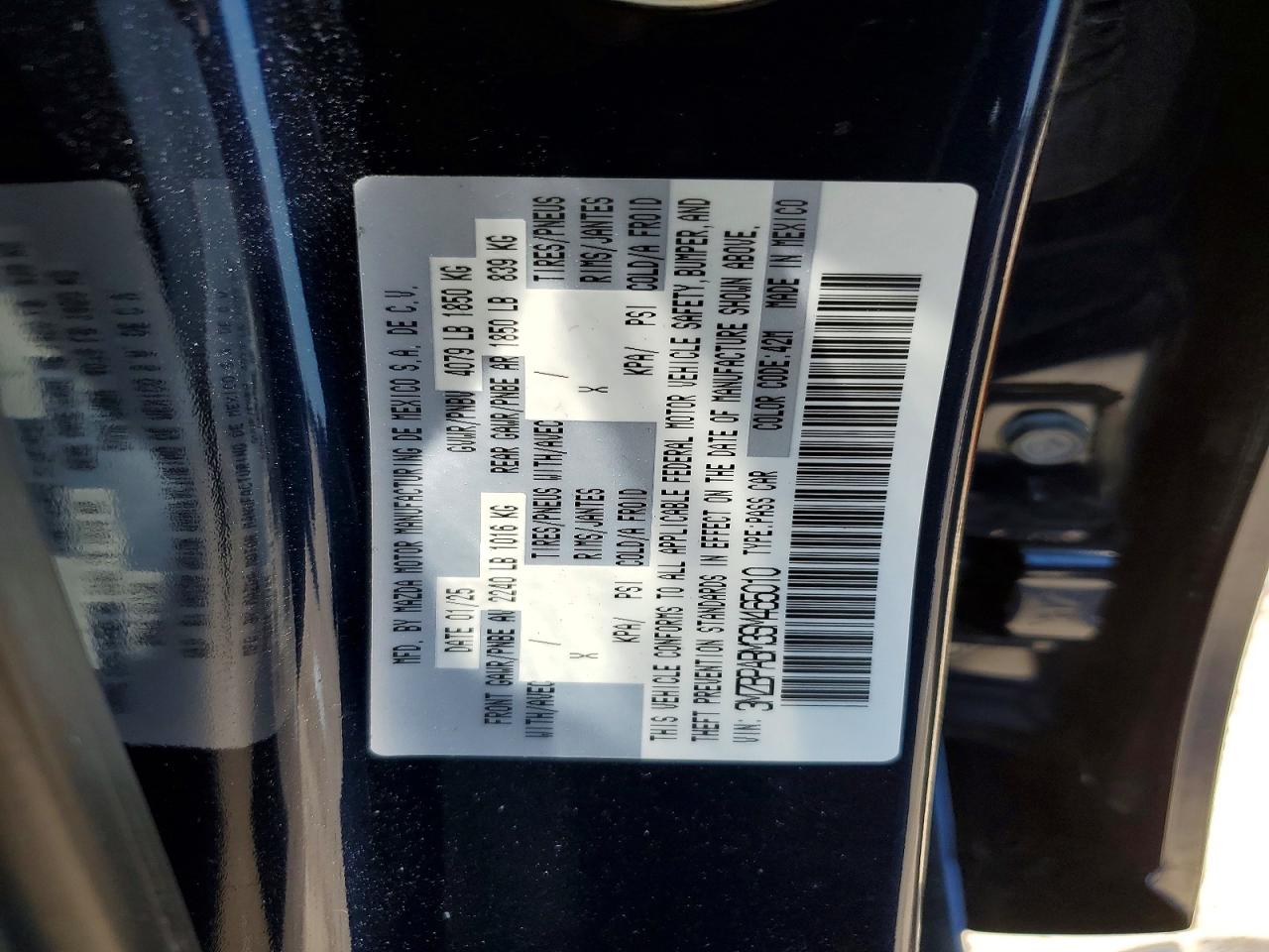 2025 MAZDA MAZDA3