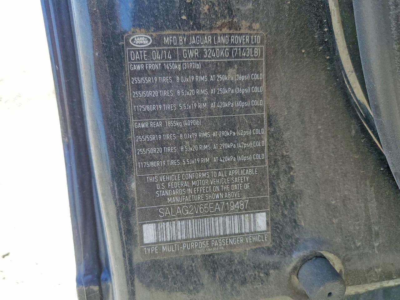 2014 LAND ROVER LR4