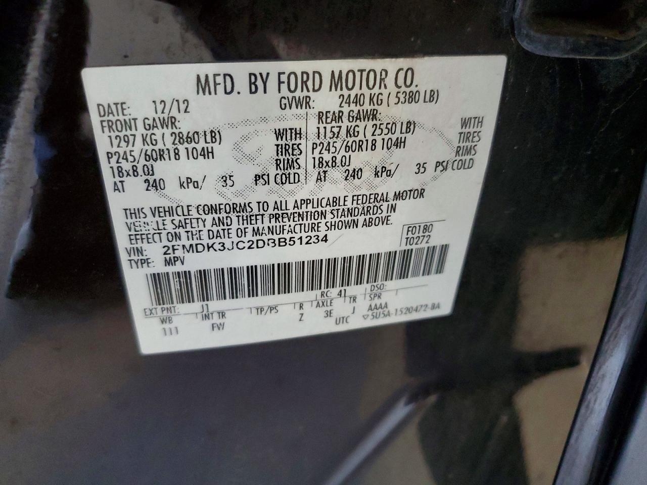 2013 FORD EDGE