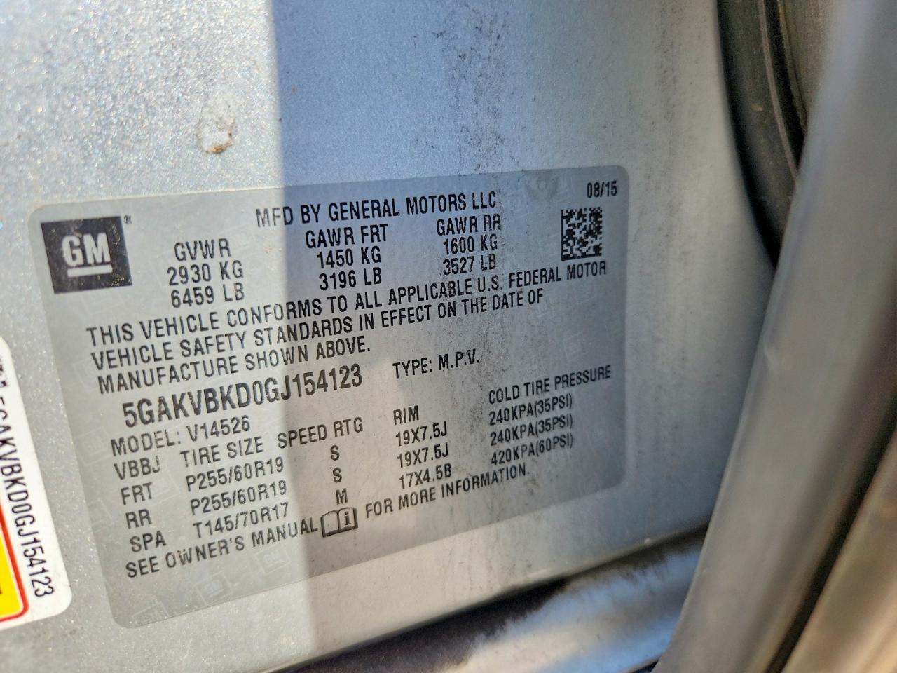 2016 BUICK ENCLAVE