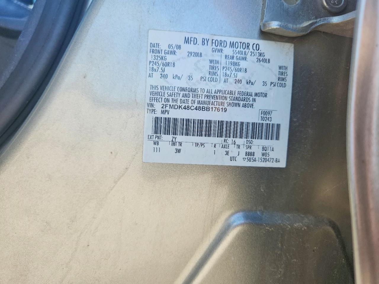 2008 FORD EDGE