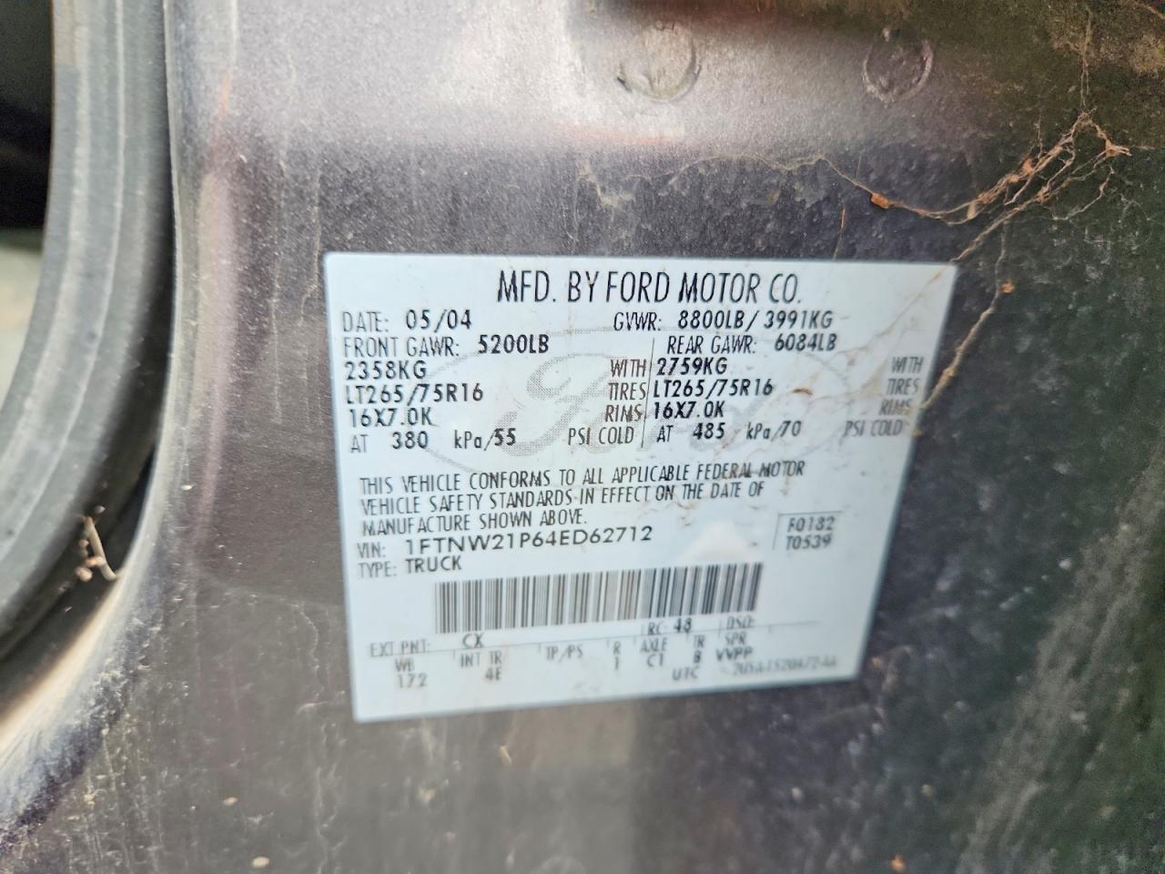 2004 FORD F250