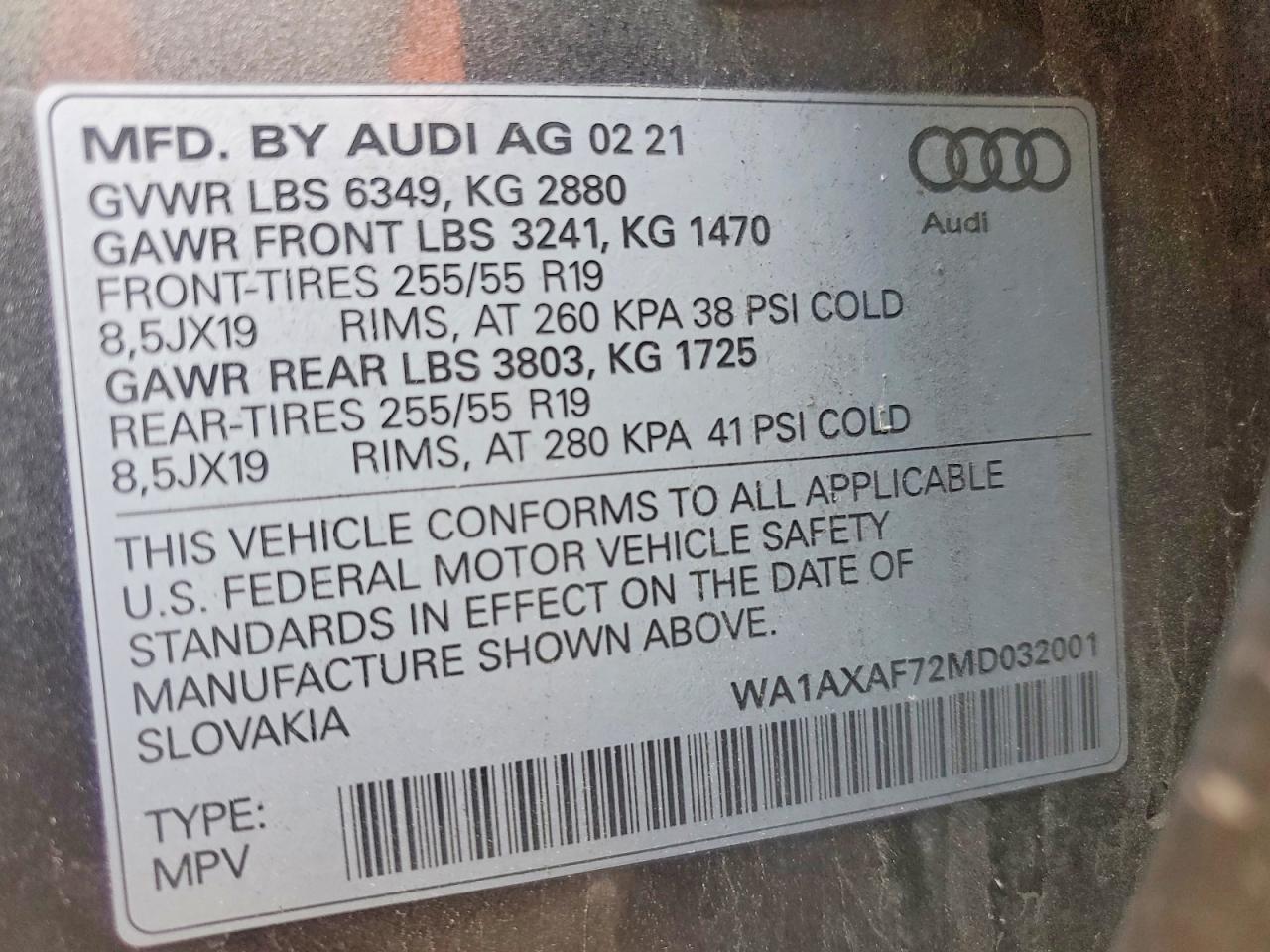2021 AUDI Q7