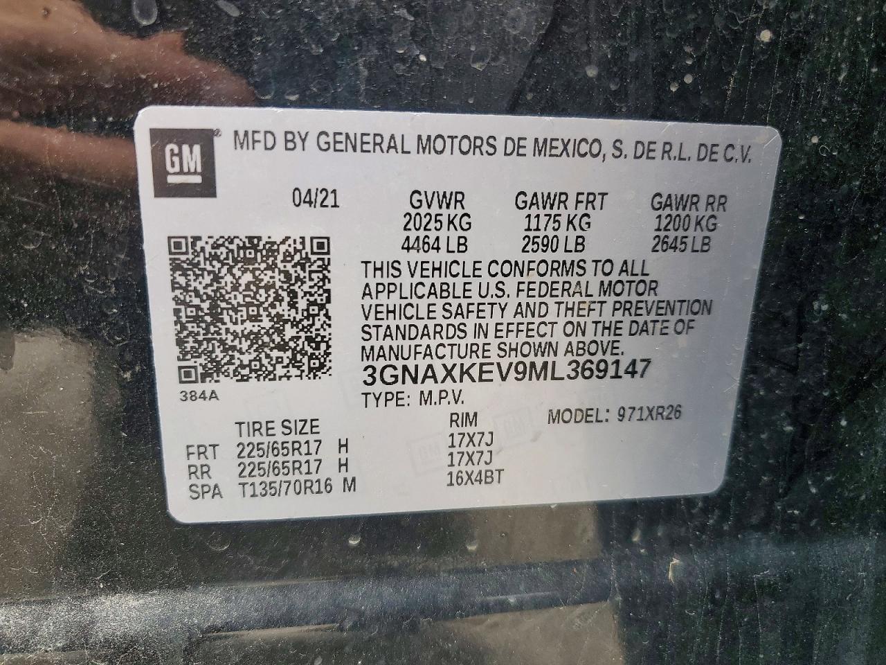 2021 CHEVROLET EQUINOX
