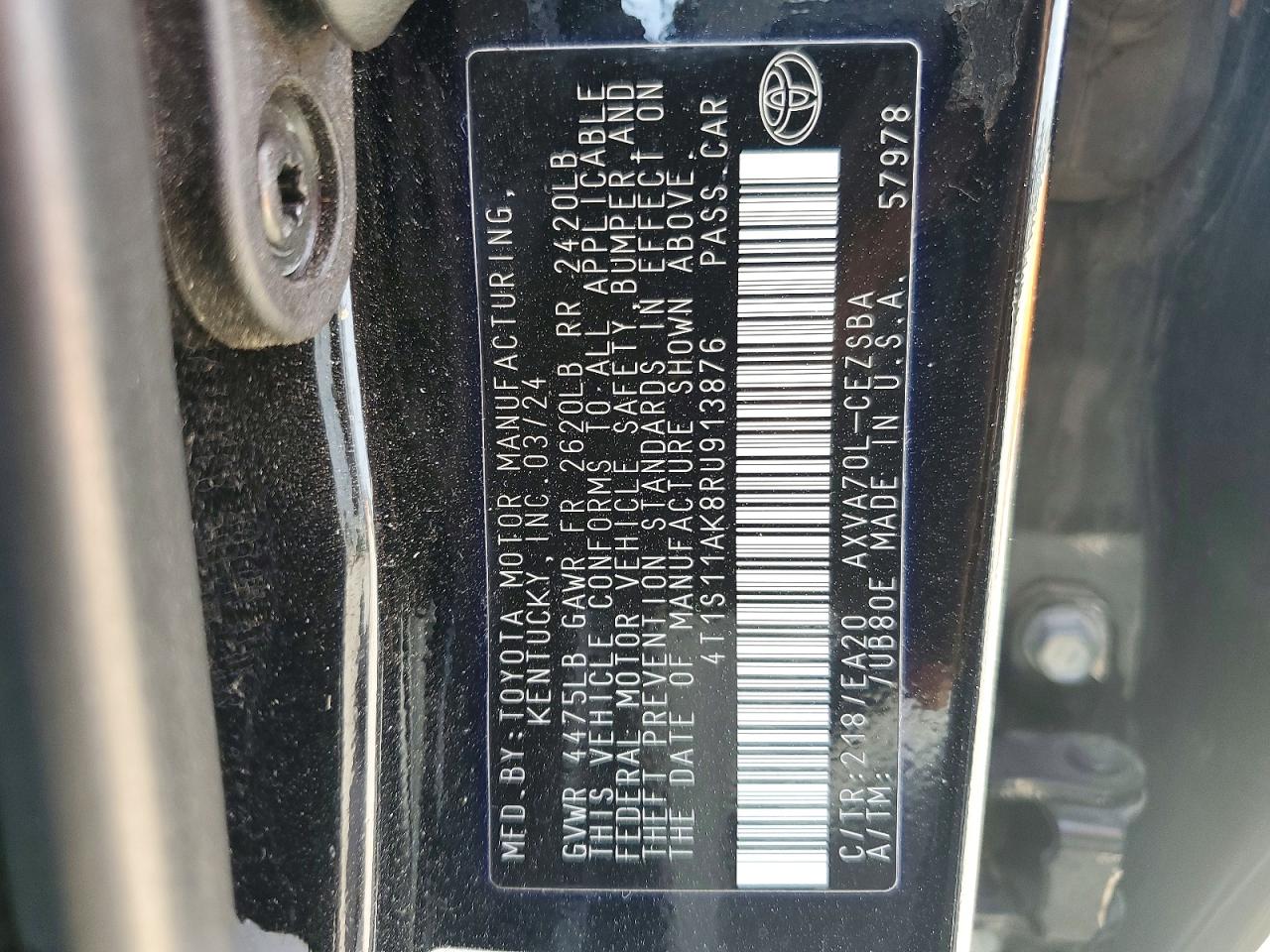 2024 TOYOTA CAMRY