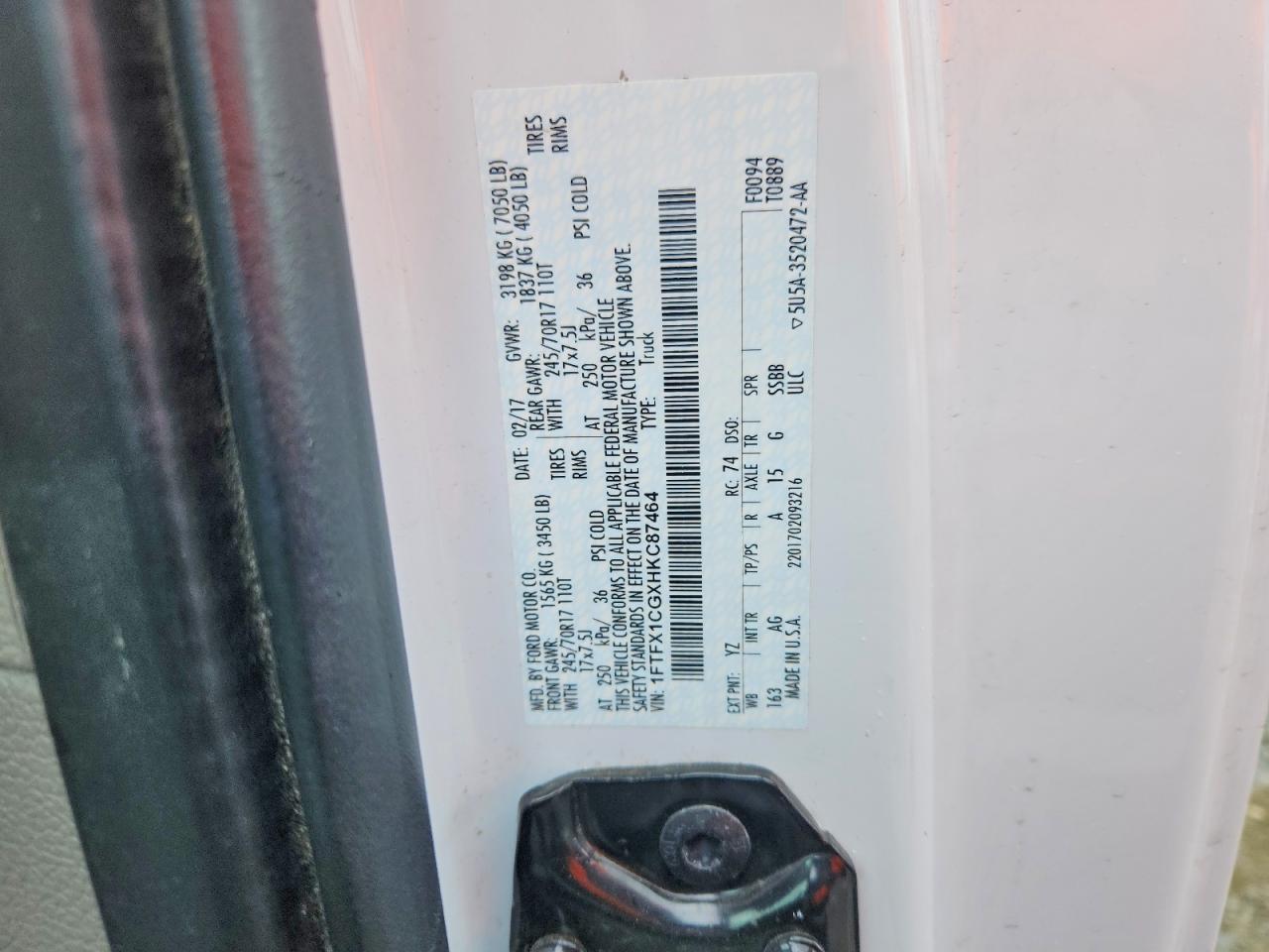 2017 FORD F150