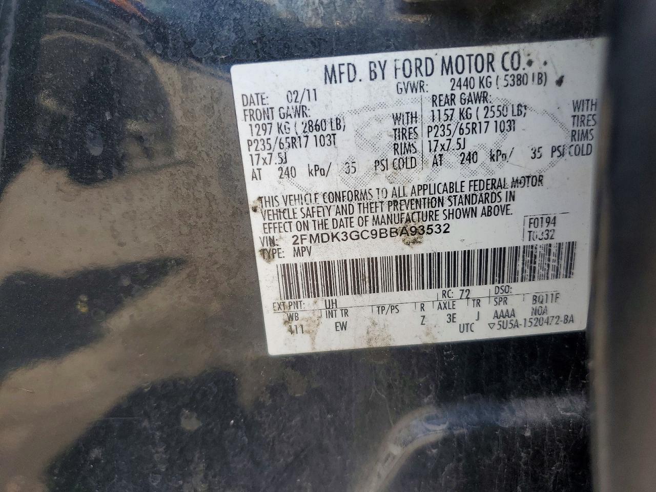2011 FORD EDGE