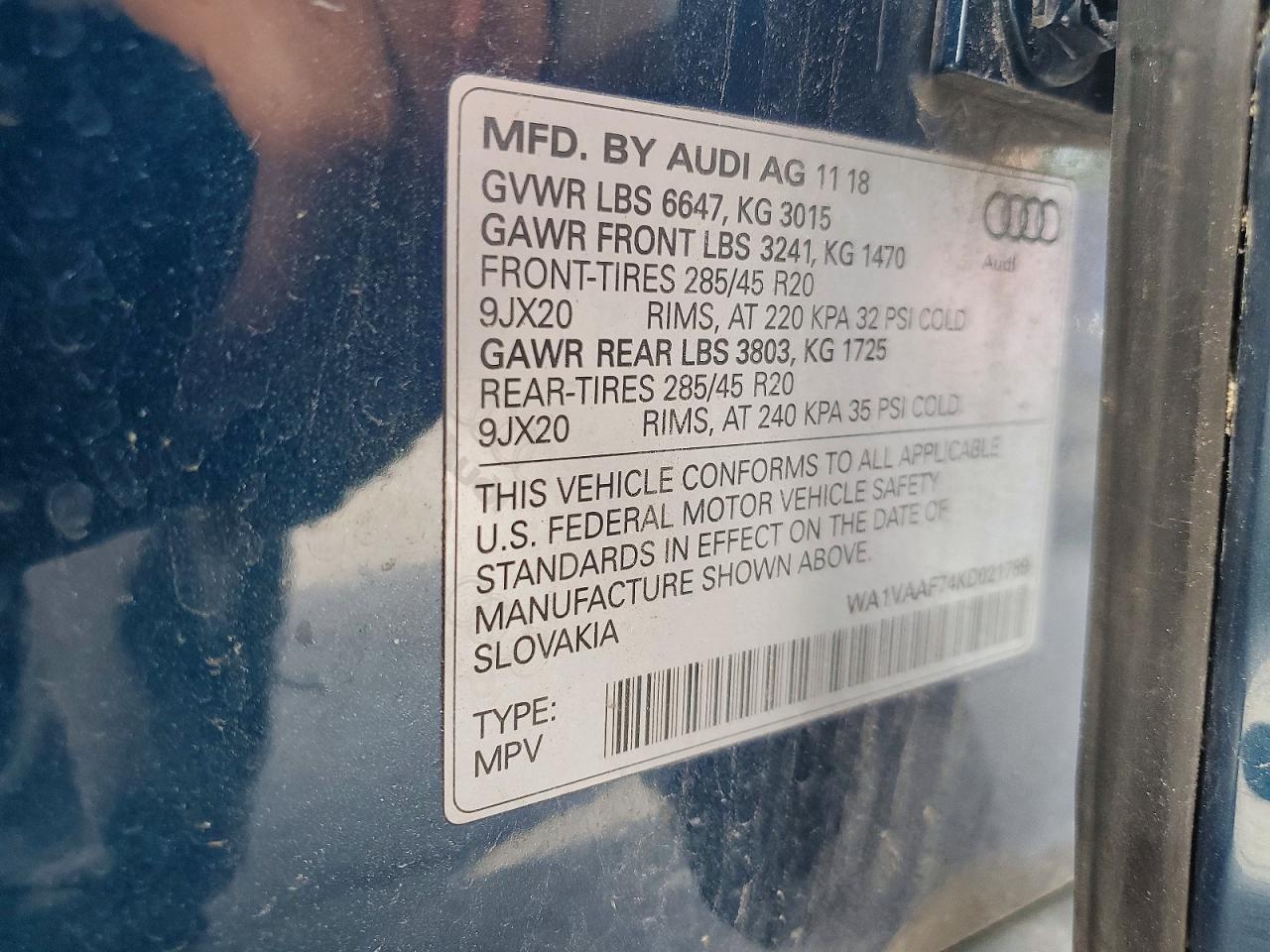 2019 AUDI Q7