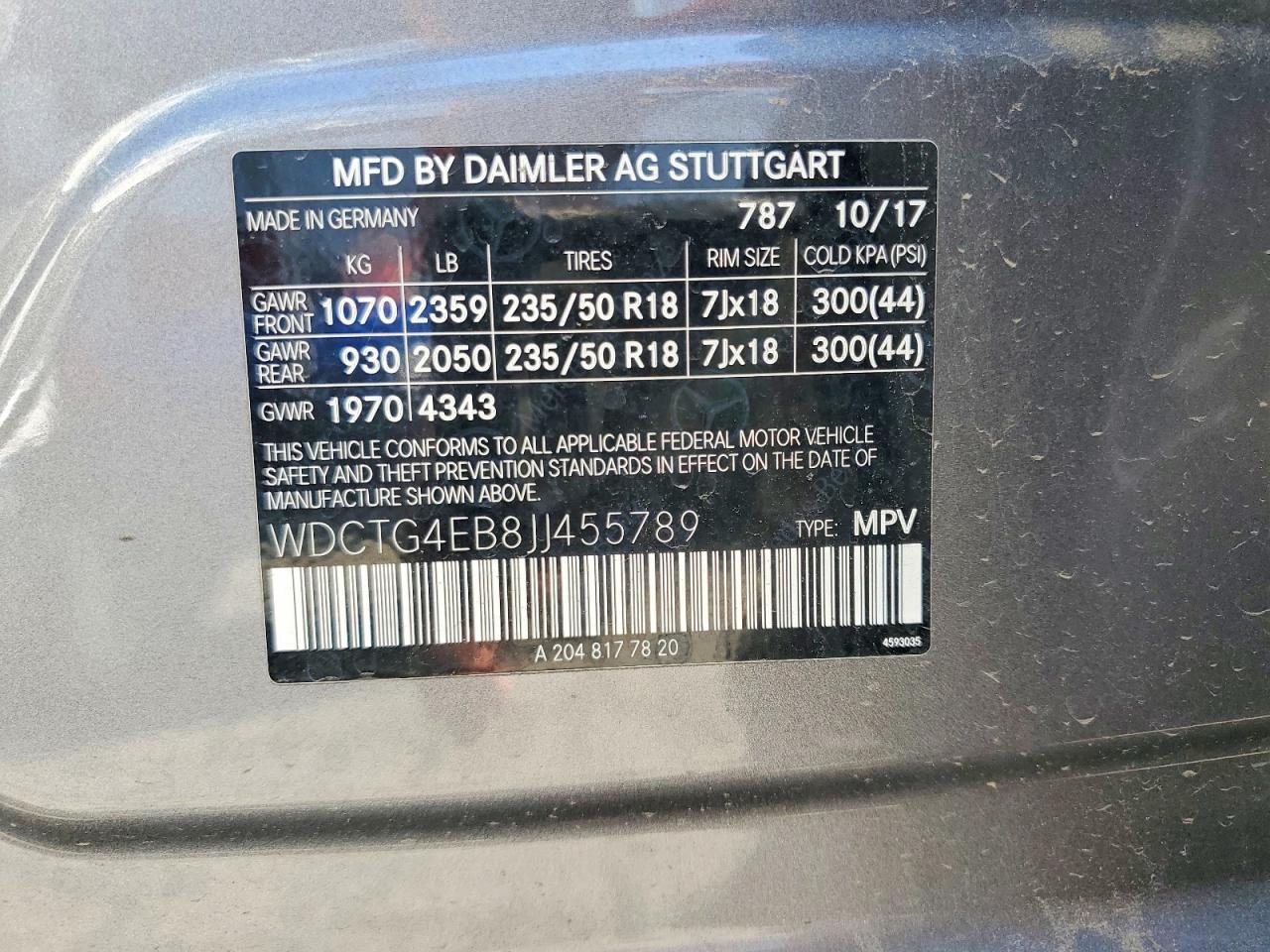 2018 MERCEDES-BENZ GLA-CLASS